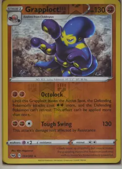 Grapploct 113/202 Reverse Holofoil SWSH01 Pokemon TCG - Image 1