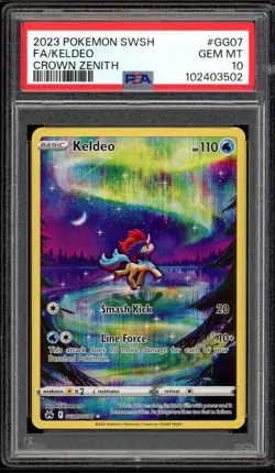 2023 PSA 10 Pokemon Crown Zenith Keldeo Galarian Gallery Full Art GG07/GG70 Card - Image 1