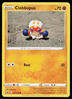 Clobbopus 091/198 Common Chilling Reign Pokemon Lightly Played - Image 1