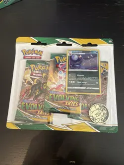 2021 Pokemon Sword & Shield Evolving Skies 3-pack Blister Umbreon Promo SEALED - Image 1