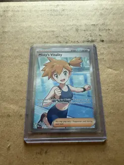 Misty's Vitality Full Art Holo 111/084 PItch Black NM English - Image 1