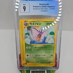 CGC Mint 9 Pokemon 2002 Japanese Mysterious Mountains 1st Edition Venomoth #012 - Image 1