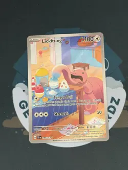Pokemon TCG Lickitung 180/162 Temporal Forces Illustration Rare LP - Image 1