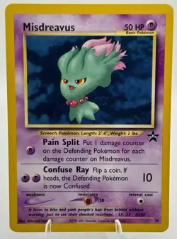 Pokemon TCG Misdreavus 39/53 WOTC Black Star Promo Regular Card - Image 1