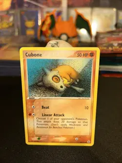 ✨Pokemon TCG Cubone Card 60/112 FireRed & LeafGreen Non-Holo LP Vintage✨ - Image 2