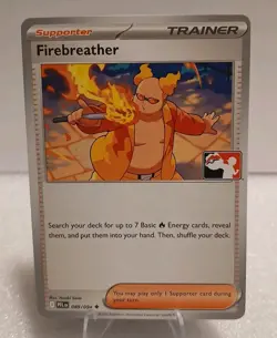 Firebreather 089/094 Prize Pack Series 9 Pokemon Play! Stamp Mint Condition - Image 1
