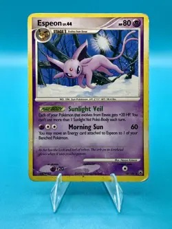 Pokemon TCG 2008 Espeon 18/100 Majestic Dawn Unlimited Regular Rare HP/DMG - Image 1