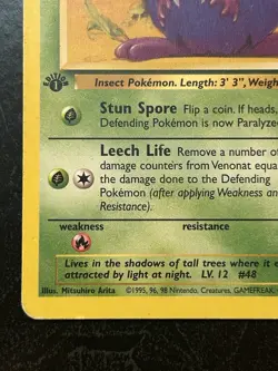 Venonat Uncommon 1st Edition Jungle 63/64 Pokemon TCG MP/HP - Image 4