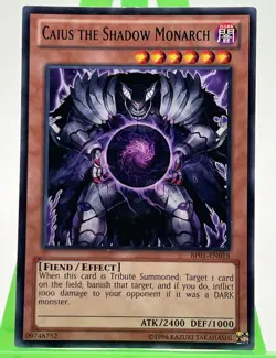 Yu-Gi-Oh! Caius the Shadow Monarch BP01-EN018 Rare Battle Pack Epic - Image 1