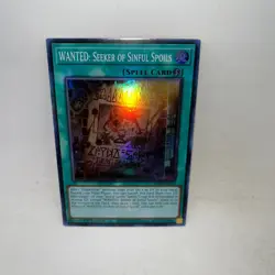 WANTED: Seeker of Sinful Spoils RA03-EN074 Quarter Century Bonanza Yugioh - Image 1