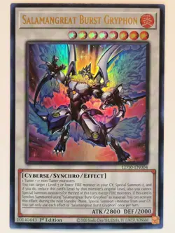Salamangreat Burst Gryphon LD10-EN004 Yu-Gi-Oh 1st Edition NM - Image 1