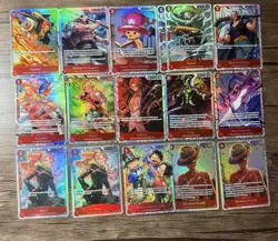 One Piece Card Game Lot of 110 Cards NM ALT ART- SR, Rare, SEC, TR - Image 3