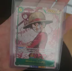 Monkey D Luffy OP13-118 SEC RED Alt Art One Piece Carrying On His Will English - Image 3