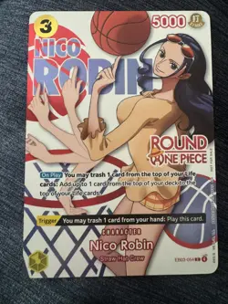Nico Robin One Piece card game ROUND 1 Promo EB03-054 English - Image 1