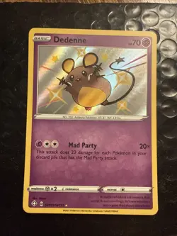 Dedenne SV051/SV122 NM Shining Fates Shiny Vault Holo Pokemon Card - Image 1