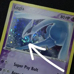 BEAM MOUTH SWIRL HEAVY BLEED 🌀💫 Lugia 2/17 EX Pop Series Cosmos Pokemon Card - Image 1