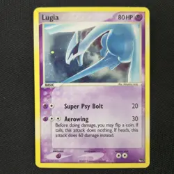 BEAM MOUTH SWIRL HEAVY BLEED 🌀💫 Lugia 2/17 EX Pop Series Cosmos Pokemon Card - Image 4