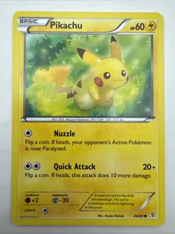 Pikachu Generations 26/83 Commons Pokemon Card - Nm - Image 1