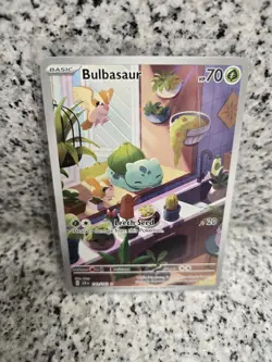 Bulbasaur Stellar Crown Holo Illustration Rare Card 143/142 Sv07 - Image 1