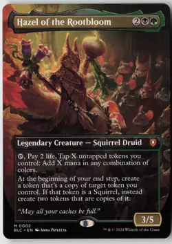 Hazel of the Rootbloom (Borderless) (2) - Normal - Commander: Bloomburrow (BLC) - Image 1