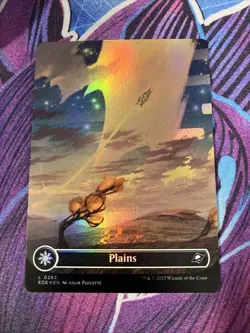 Plains (0262) (Borderless Foil) Edge of Eternities MTG - Image 1
