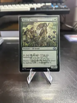 Magic The Gathering Priest of Titania Modern Horizons 3 Regular NM - Image 1