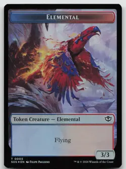 Elemental (0003) / Treasure Double-Sided Token T Secrets of Strixhaven 3 / 12 NM - Image 1