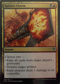 Rakdos Charm #218 - Magic: the Gathering *Commander 2016 [MTG / C16] - Image 1