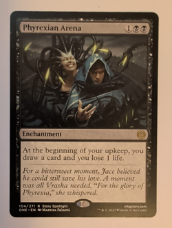 {1x} ~ Phyrexian Arena ~ NM MTG EDH Magic Phyrexia: All Will Be One *Startropic* - Image 1