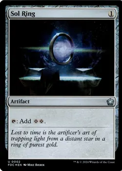 NM - Sol Ring U (Foil) Commander: Foundations 2 - Image 1