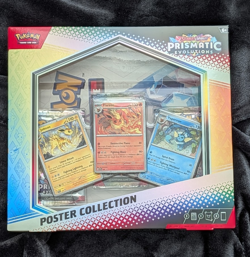 Pokemon TCG Prismatic Evolutions Master Sealed Lot - Complete 8-Tin Set & Poster - Image 1