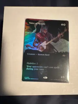 Voice of Victory (Borderless) Tarkir: Dragonstorm Foil Magic the Gathering - Image 1