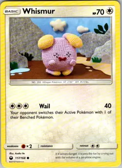 Pokemon | SM - Celestial Storm | Whismur (117) | 117/168 | Normal | NM - Image 1
