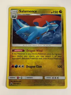 Pokemon TCG Promo Cosmos Celestial Storm Holo Salamence 106/168 w Swirl L. PLAY - Image 1