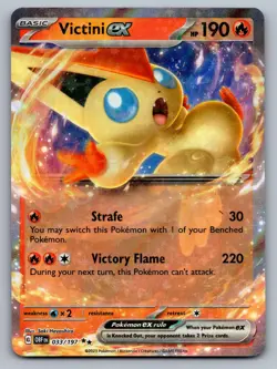 Victini ex 033/197 Double Rare Obsidian Flames Pokemon NM - Image 1