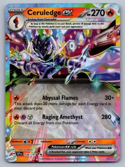 Ceruledge ex 036/191 Double Rare Surging Sparks Pokemon NM - Image 1