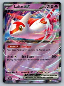 Latias ex 076/191 Double Rare Surging Sparks Pokemon NM - Image 1