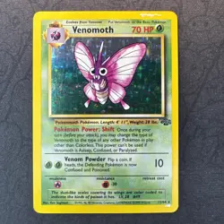 Venomoth 13/64 Jungle Holo Pokemon - Image 1