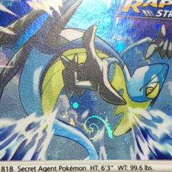 Pokemon TCG Promo Cosmos Holo Chilling Reign Inteleon 043/198 w HD Swirl NM - Image 1