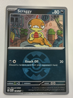 Scraggy Reverse Holo Pokeball Ascended Heroes #134/217 Pokemon 2026 NM - Image 1