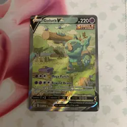 Pokemon Golurk V 182/203 SWSH07 Evolving Skies Alt Full Art Holo EN 220 HP - Image 1