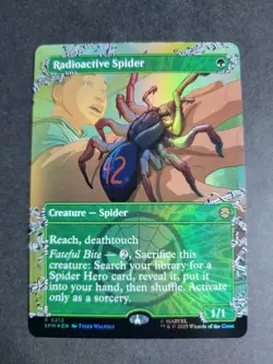 Radioactive Spider (Borderless Foil) Rare MTG Spider-Man - Image 1
