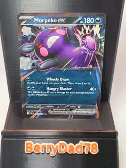 Morpeko EX 055/084 Pitch Black Holo Pokemon TCG NM - Image 1