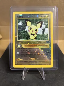 Pokemon TCG Pichu 2001 Black Star Promo #35 Reverse Holo WOTC LP+ Vintage - Image 1