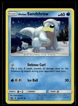 Pokemon TCG Alternate Art Promos #019a/145 Alolan Sandshrew Cosmos Holo - Image 1