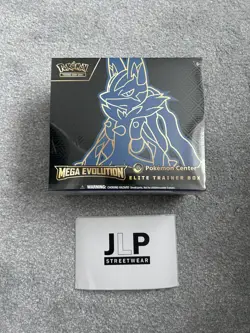 Pokemon Center Mega Evolution Lucario ETB Elite Trainer Box New Sealed - Image 1