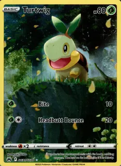 Turtwig GG31/GG70 Holo Crown Zenith Galarian Gallery Pokemon NM - Image 1