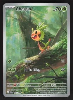 Chespin 087/086 Pokemon TCG ME04: Chaos Rising NM - Image 1