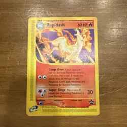 Pokemon Rapidash Black Star Promo 51 WOTC Nintendo Promo LP/MP Vintage - Image 1