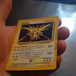 Pokemon TCG Zapdos 16/102 Base Set Holo Rare German Unlimited 1999 - Image 3